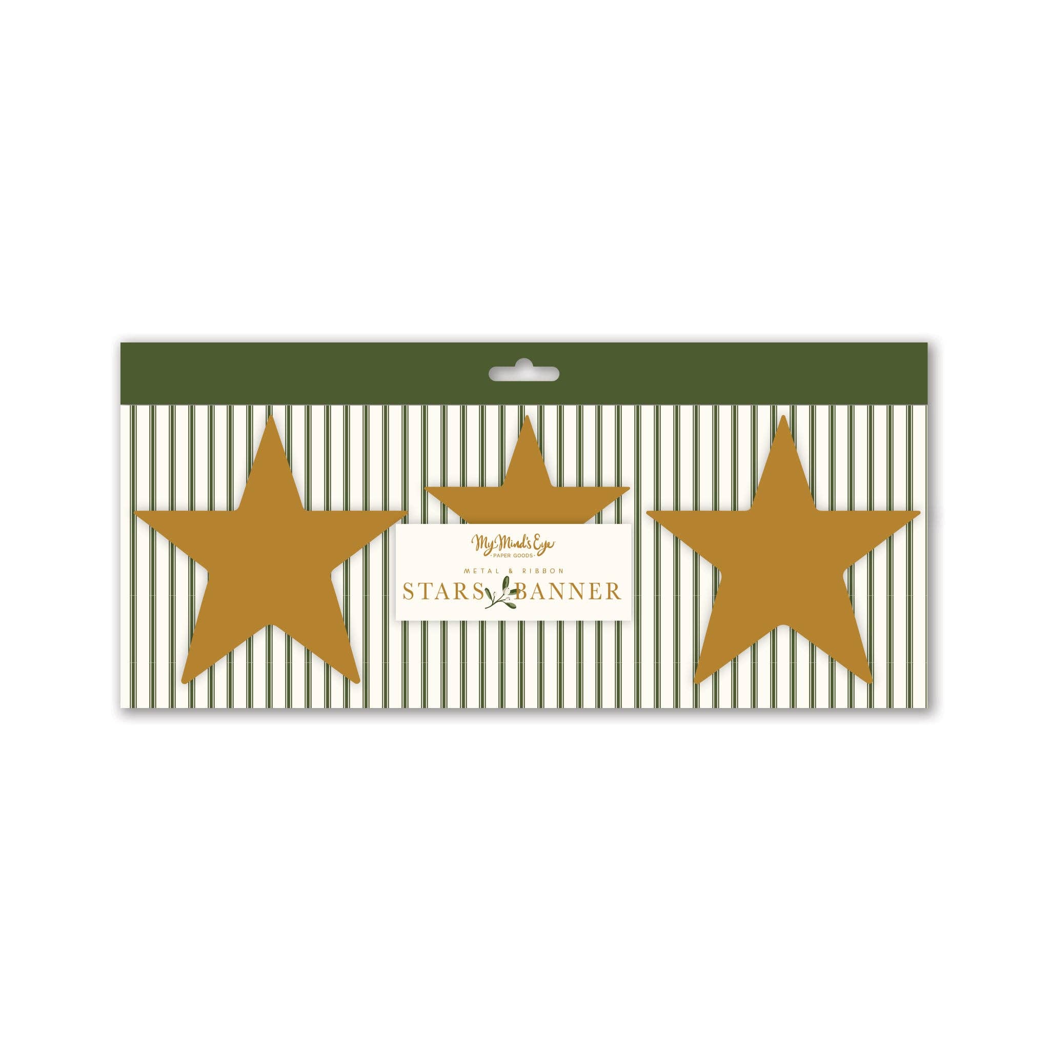 Metal & Ribbon Stars Banner