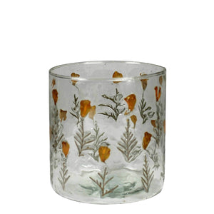 Tiny Flower Hurricane Vase