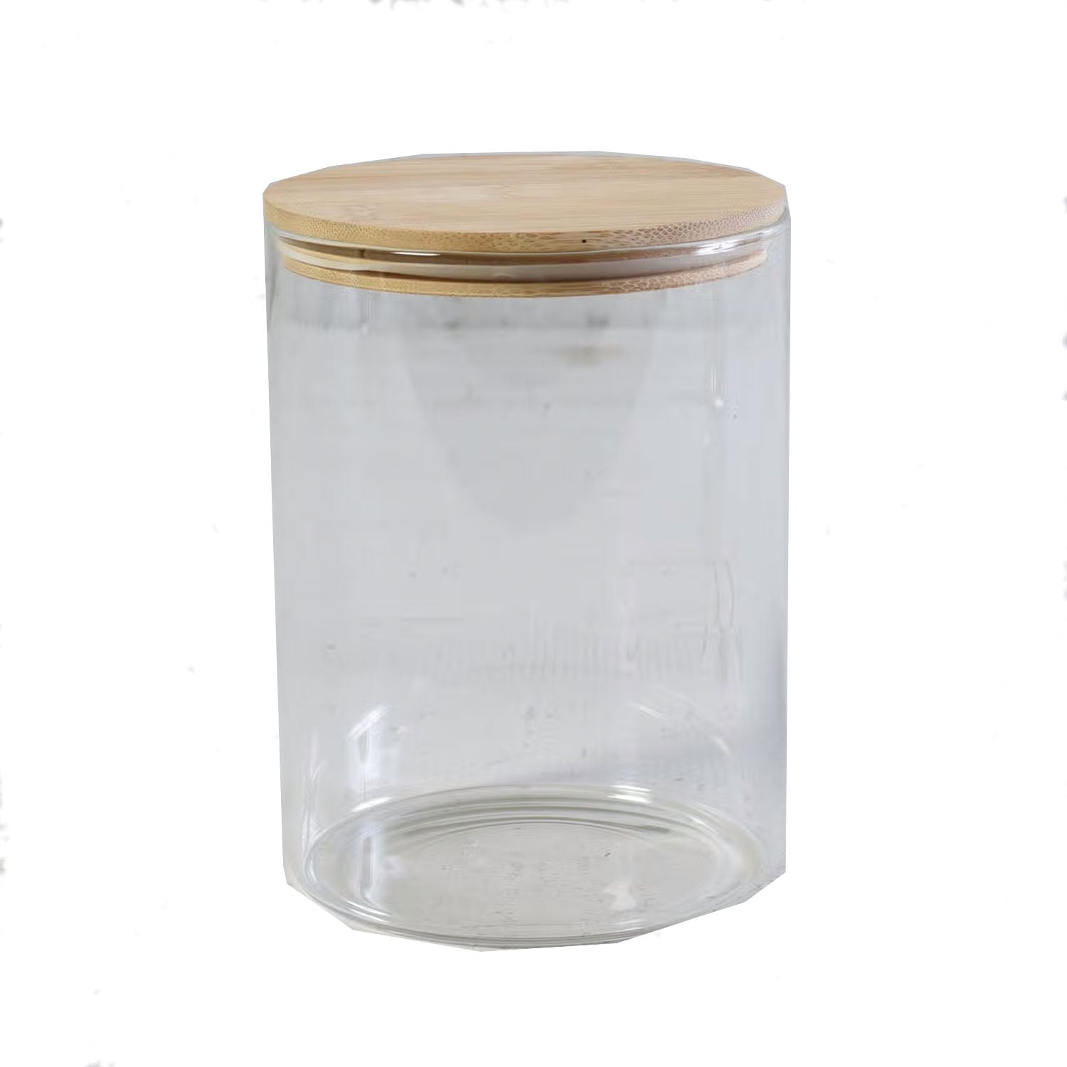 Bamboo & Glass Canister