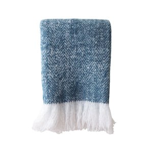 Caroline Herringbone Brushed Throw