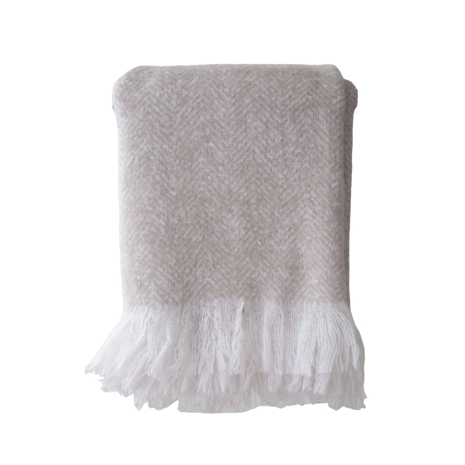 Caroline Herringbone Brushed Throw
