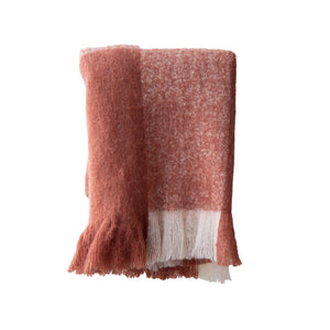 Caroline Herringbone Brushed Throw