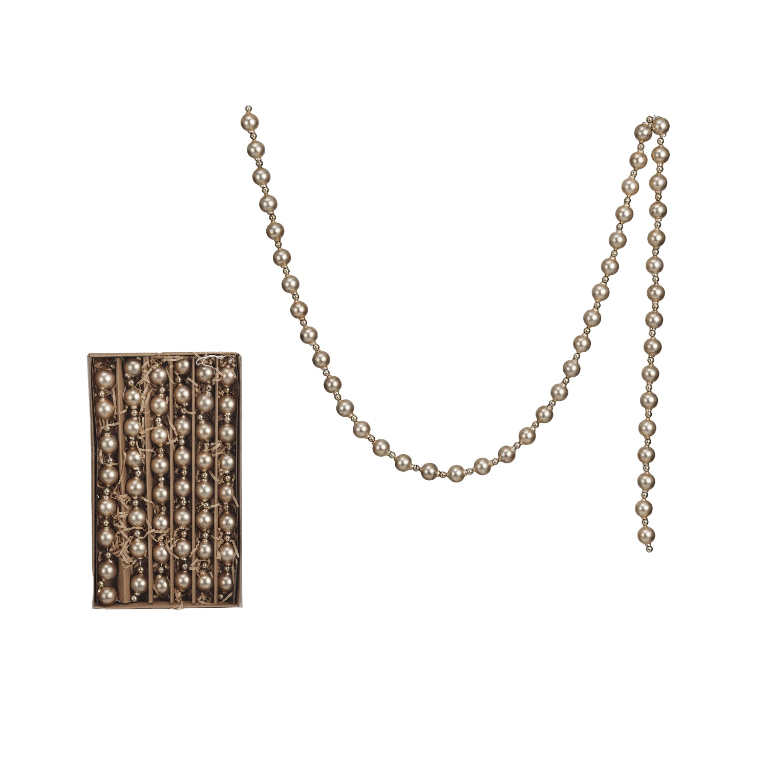 Golden Glass Bead Garland