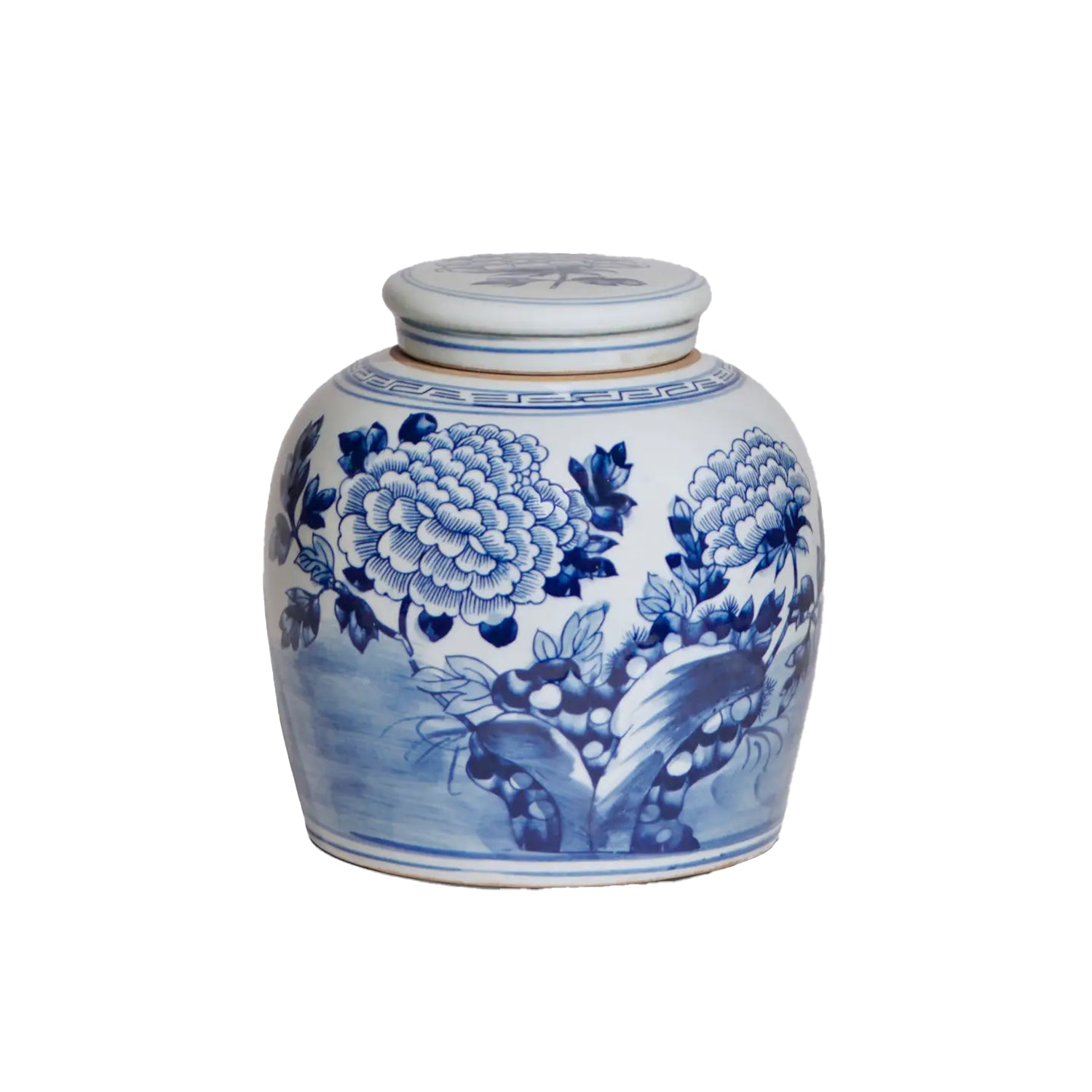 Peony Landscape Ginger Jar