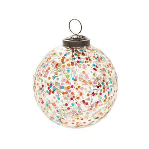 Rainbow Glitter Ornament