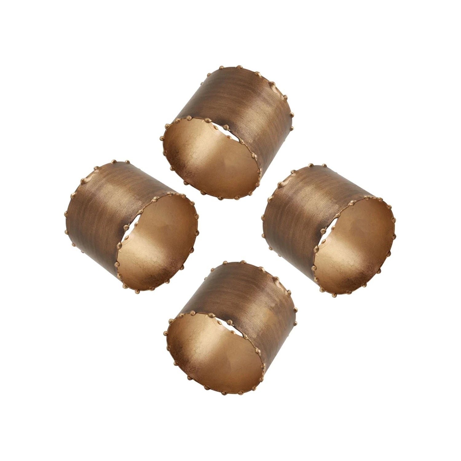 Weathered Gold Metal Napkin Ring