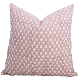 Bohemian Hand Craft Duck Canvas Pillow Cover - Pinkcity: Duck Canvas / Both Side / 14X20