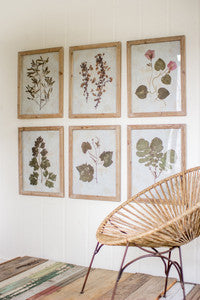 Rustic Floral Print Artwork